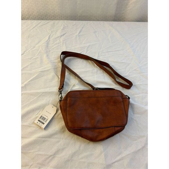 Time Tru Olivia crossbody faux leather brown purse 5"x9" new rn#52469 - Picture 2 of 11